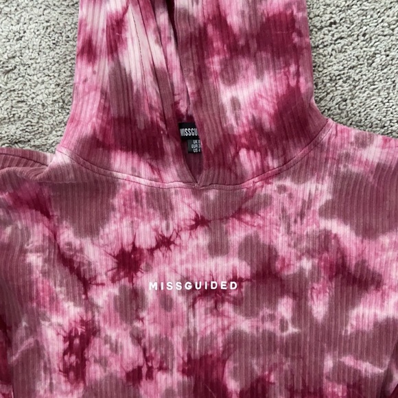 Missguided Tie Dye Cropped Sweater - Picture 2 of 3